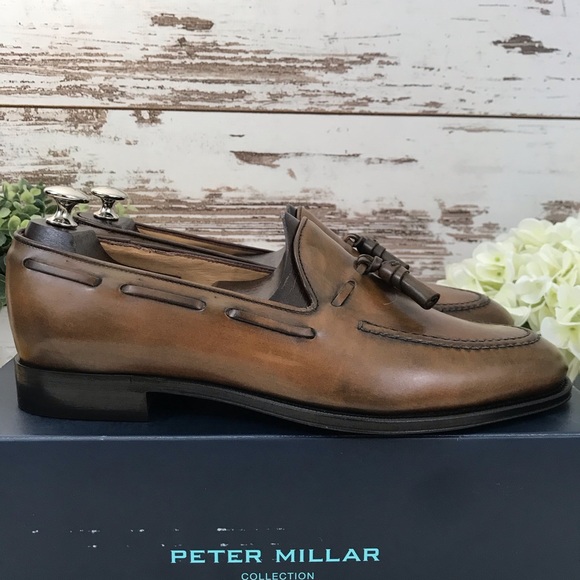 NEW Peter Millar Collection Tassel Loafer - Cognac - Picture 7 of 11